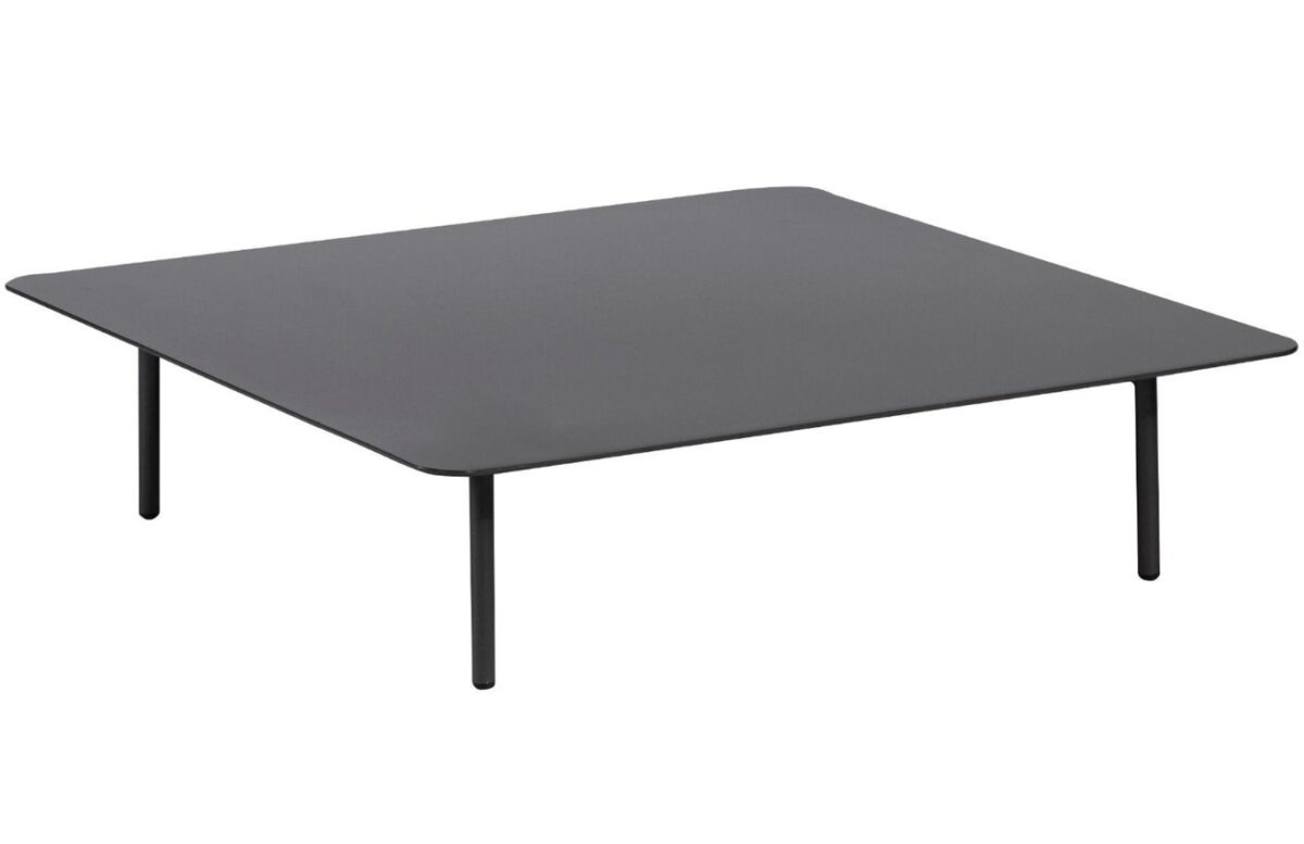 Hoorns Antracitově šedý hliníkový zahradní konferenční stolek
