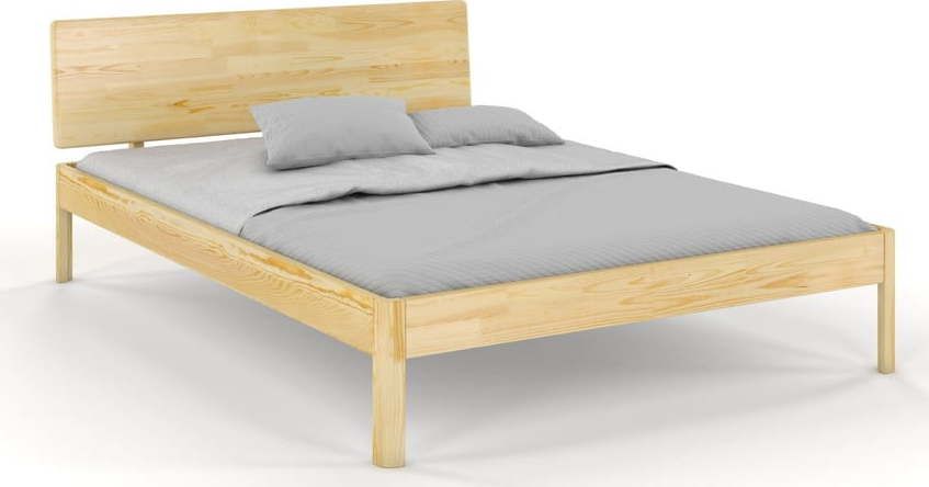 Dvoulůžková postel z borovicového dřeva 200x200 cm v