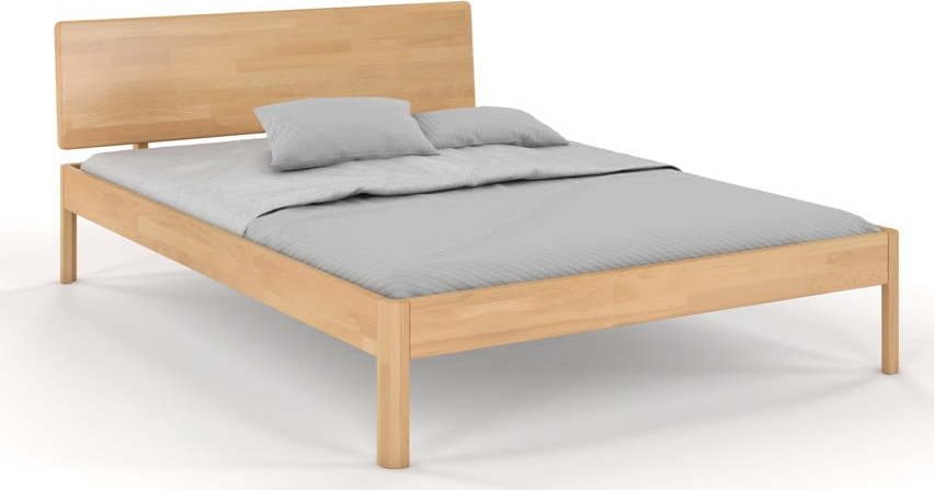 Dvoulůžková postel z bukového dřeva 160x200 cm v