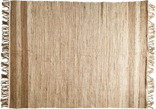 Béžový jutový koberec 160x230 cm Dhayo