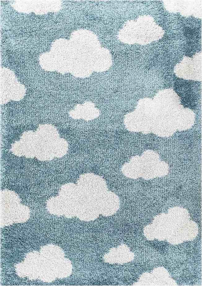 Modrý antialergenní dětský koberec 170x120 cm