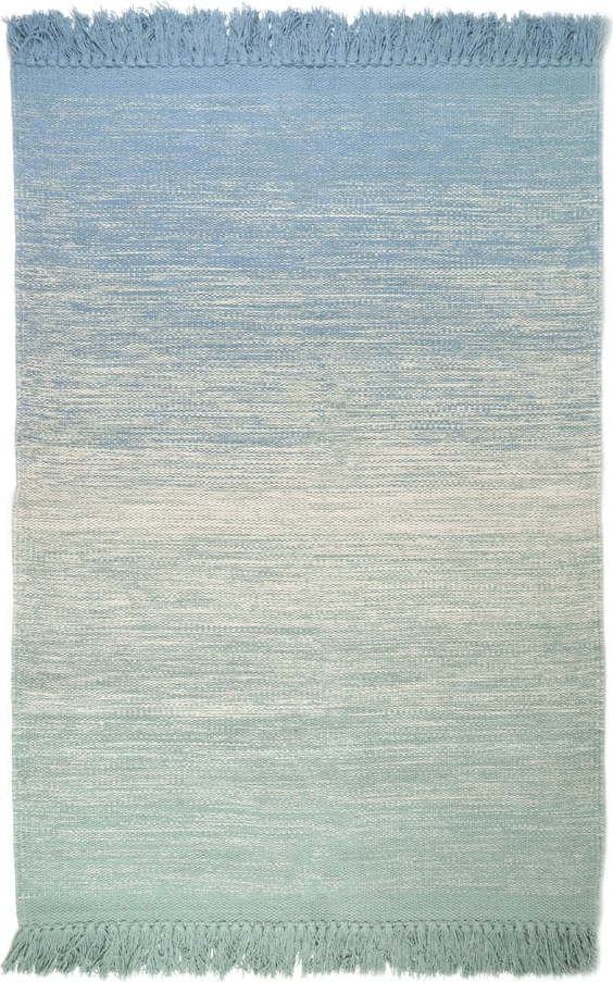 Zeleno-modrý pratelný koberec 100x150 cm