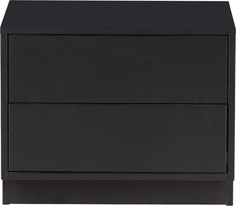 Černý TV stolek z borovicového dřeva 50x40