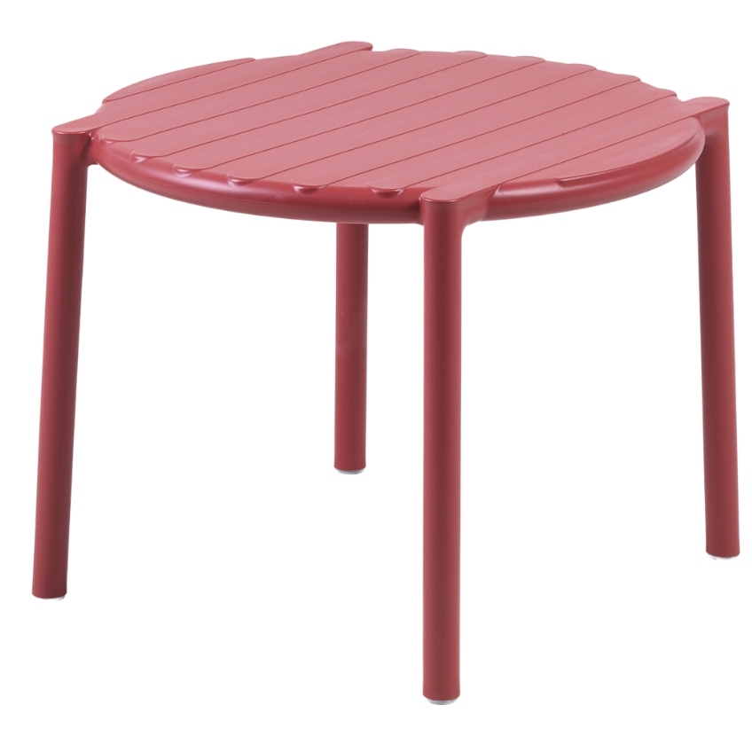 Nardi Červený plastový zahradní odkládací stolek