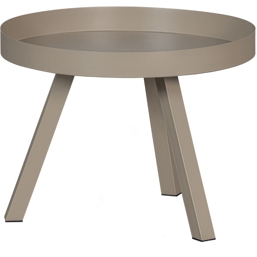 Hoorns Béžový kovový kulatý konferenční stolek