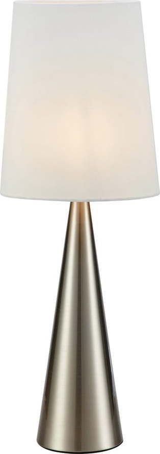 Stolní lampa v bílo-stříbrné barvě (výška 64