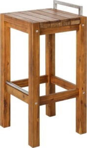 Dřevěná zahradní barová židle Norah