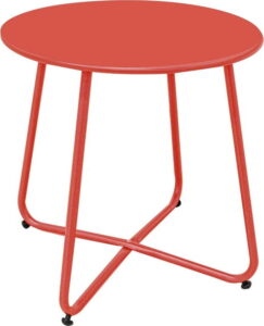 Kovový kulatý zahradní odkládací stolek ø 45