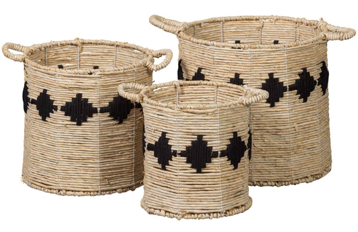 Hoorns Set tří dekorativních košíků