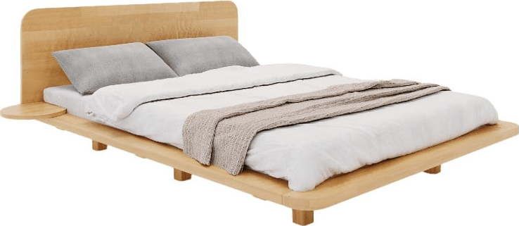 Dvoulůžková postel z bukového dřeva 200x200 cm v