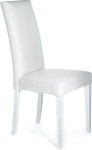 Bílé jídelní židle v sadě 2