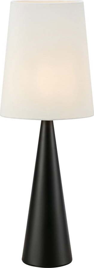 Černo-bílá stolní lampa (výška 64 cm)