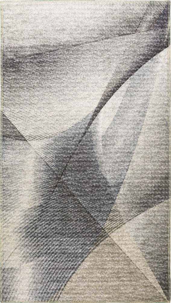 Světle šedý pratelný koberec 180x120