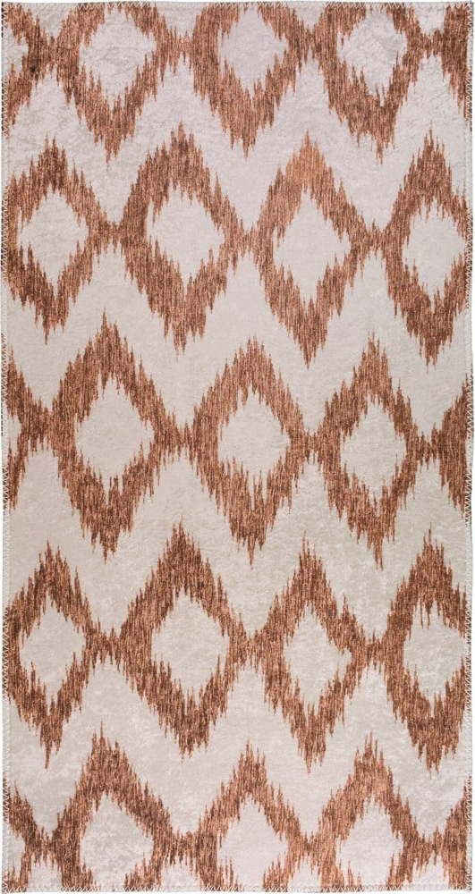 Bílo-oranžový pratelný koberec 160x230 cm