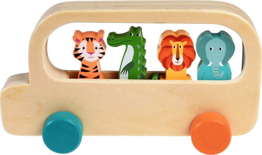 Dřevěný autobus Colourful Creatures –