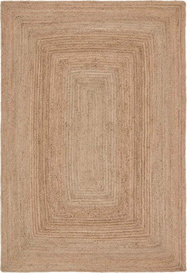 Jutový koberec v přírodní barvě 200x300 cm