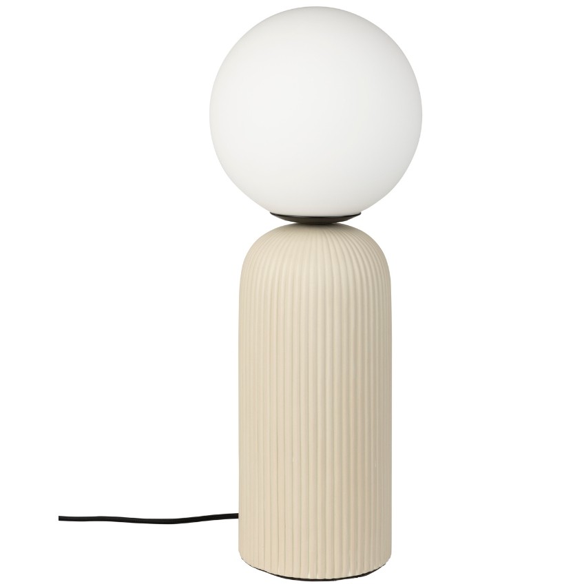 Bílá skleněná stolní lampa ZUIVER DASH