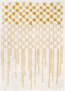 Žluto-krémový dětský koberec 120x170 cm