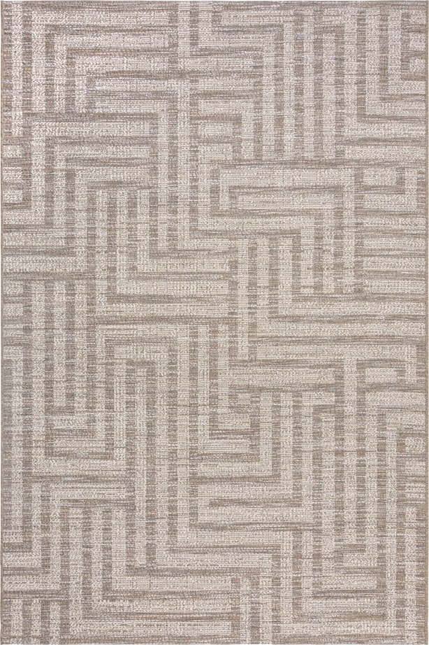 Šedo-béžový venkovní koberec 170x120 cm Salerno