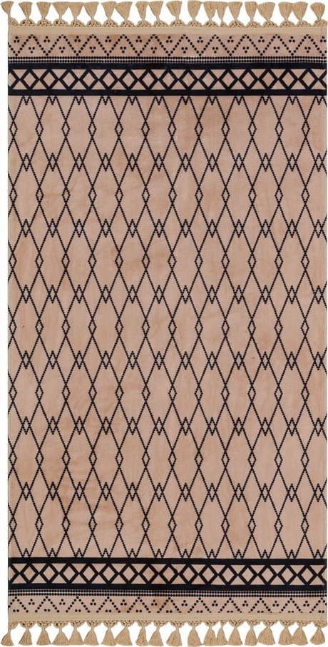 Hnědý pratelný koberec 230x160 cm