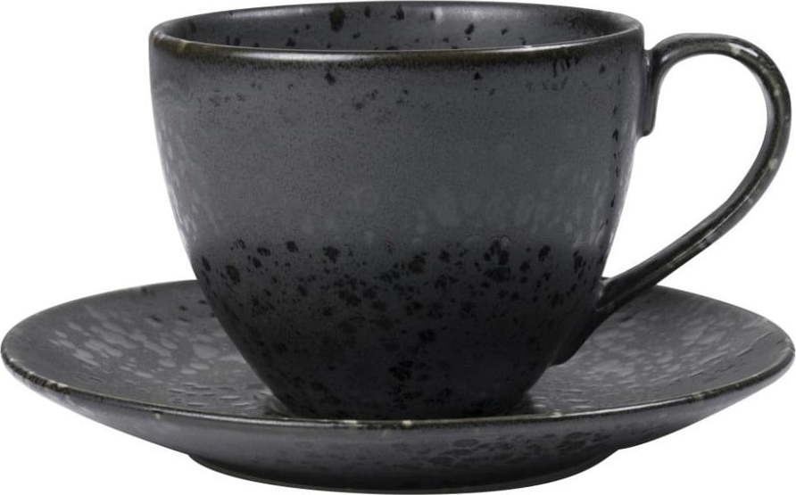 Černý šálek z kameniny 240 ml