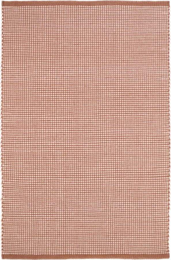Červený koberec s podílem vlny 170x110