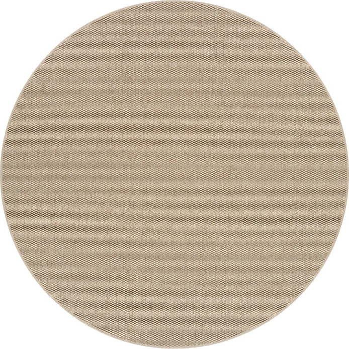Béžový kulatý koberec ø 160 cm