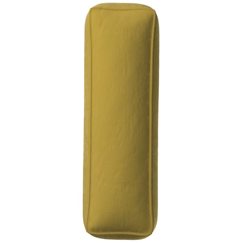 Yellow Tipi Olivově zelený sametový polštář