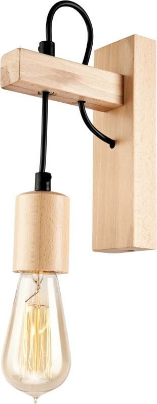 Dřevěná nástěnná lampa LAMKUR