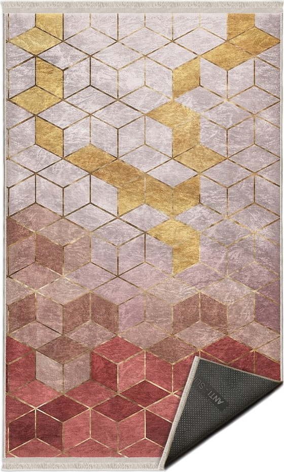 Růžový koberec 80x150 cm –