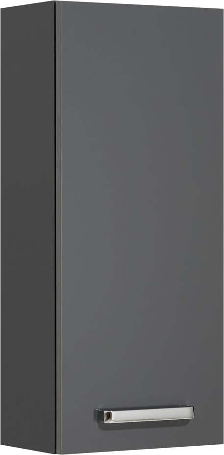 Tmavě šedá závěsná koupelnová skříňka 30x70 cm