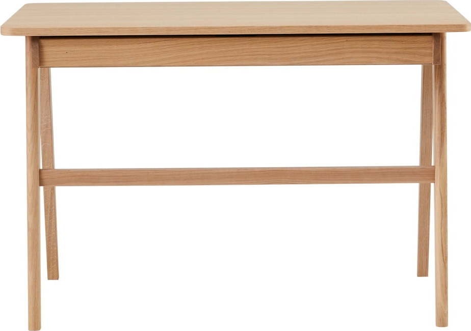 Pracovní stůl s deskou z dubového dřeva 110x55.5