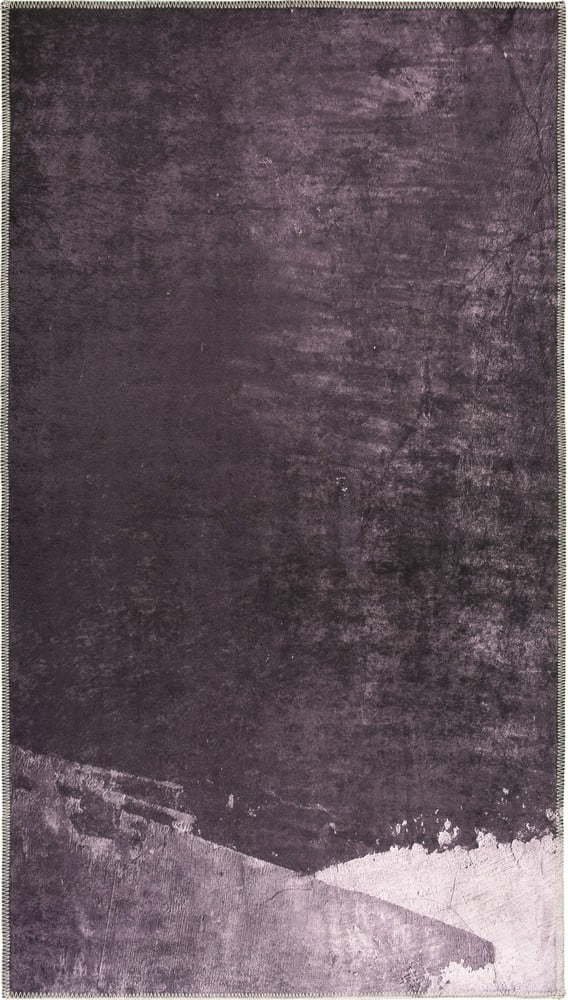 Šedý pratelný koberec 80x50 cm