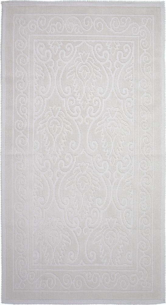 Krémový bavlněný koberec Vitaus