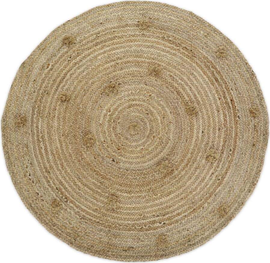 Přírodní ručně vyrobený jutový koberec
