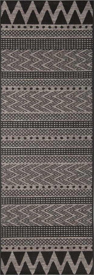 Černo-béžový venkovní koberec NORTHRUGS Sidon