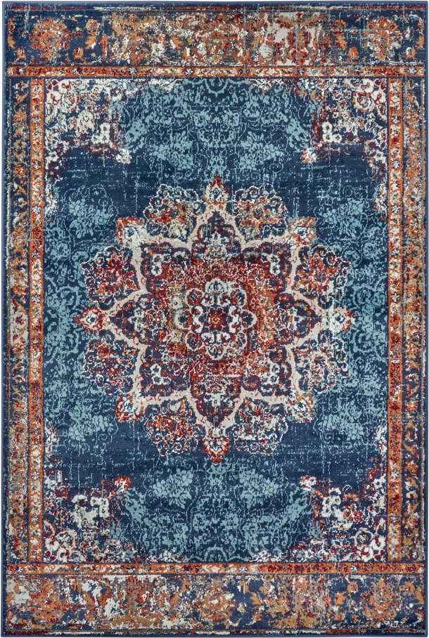 Tmavě modrý koberec 57x90 cm Orient