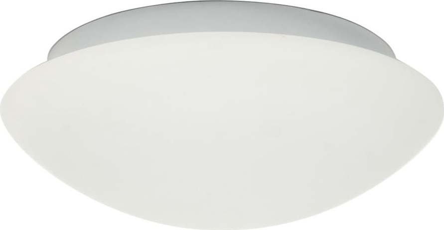 Bílé stropní svítidlo se skleněným stínidlem ø 28