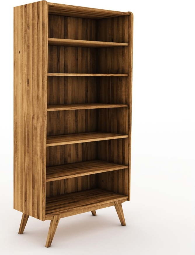 Knihovna z dubového dřeva 100x200 cm