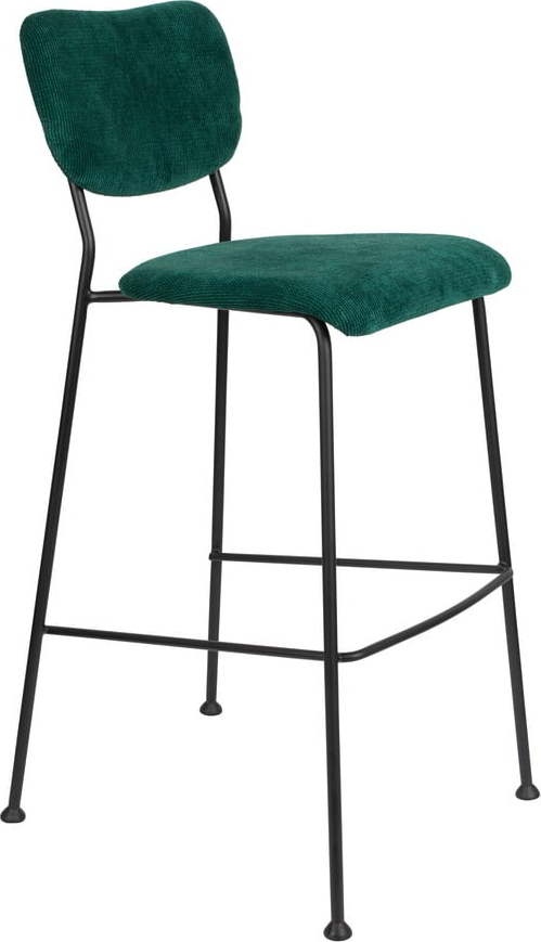 Tmavě zelené barové židle v sadě 2 ks