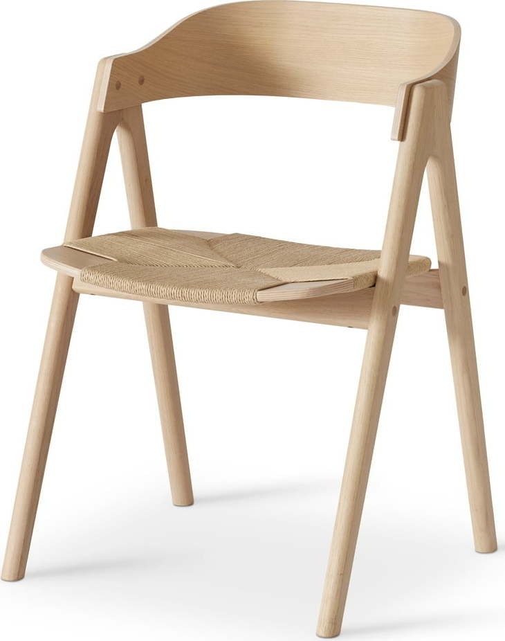 Jídelní židle z dubového dřeva v přírodní