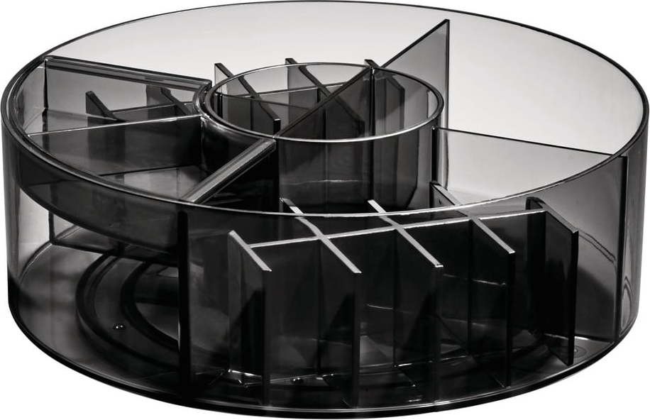 Matně černý koupelnový organizér na kosmetiku z recyklovaného