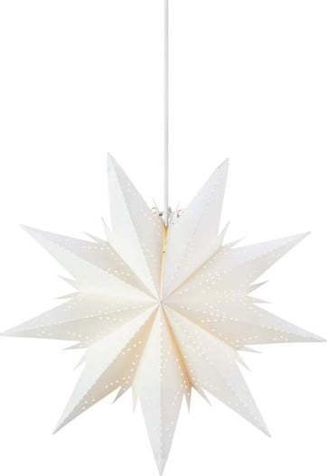 Bílá závěsná světelná dekorace s vánočním motivem ø