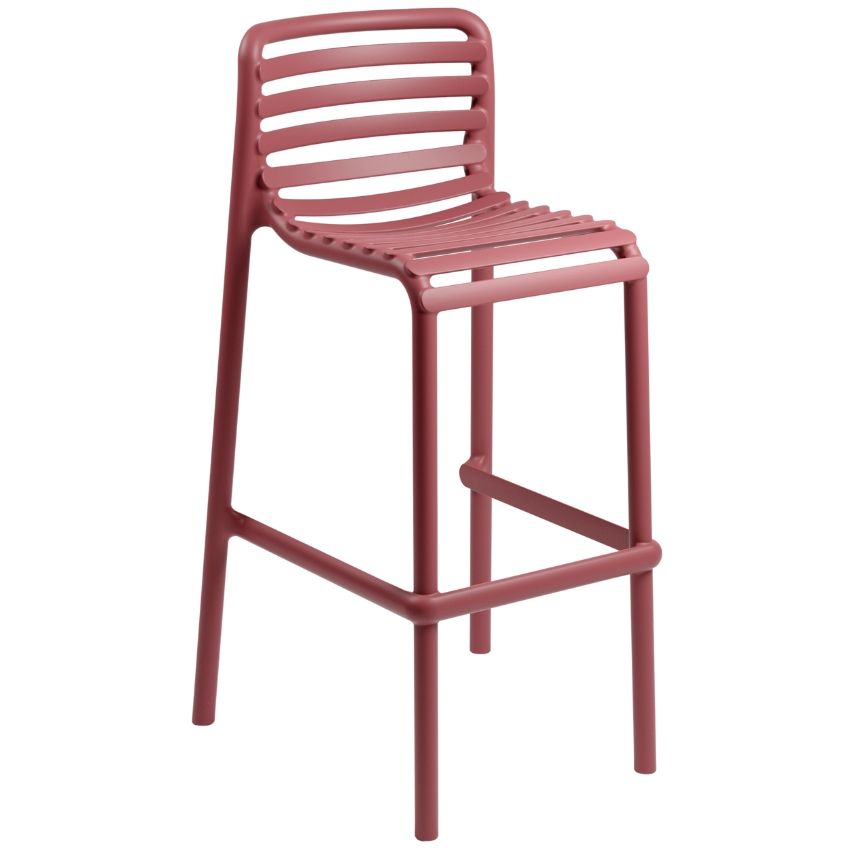 Nardi Červená plastová zahradní barová židle
