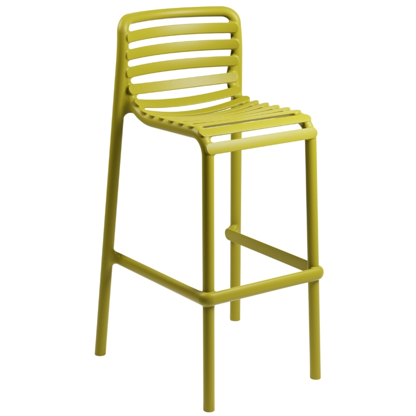 Nardi Žlutá plastová zahradní barová židle