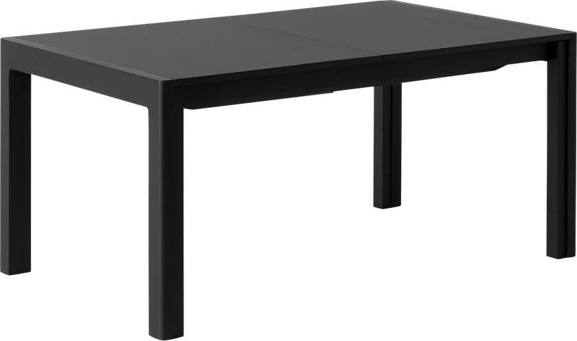 Rozkládací jídelní stůl s černou deskou 96x160 cm