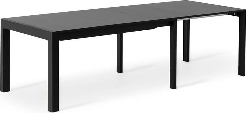 Rozkládací jídelní stůl s černou deskou 96x160 cm