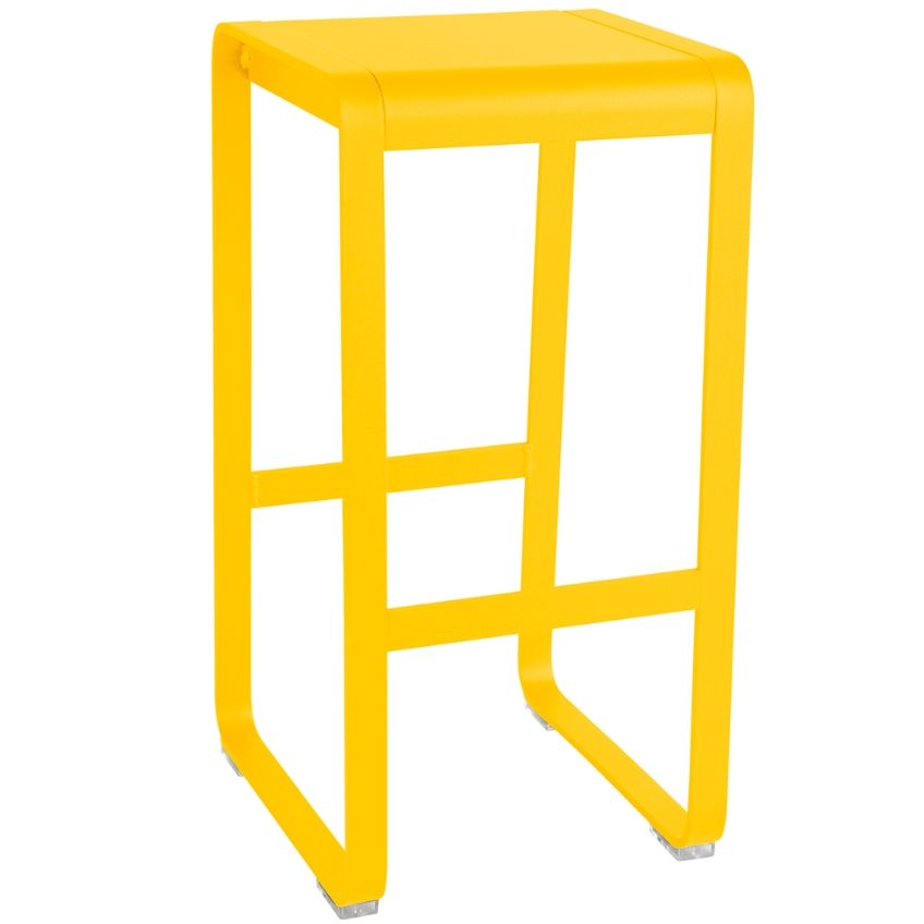 Žlutá hliníková zahradní barová židle Fermob