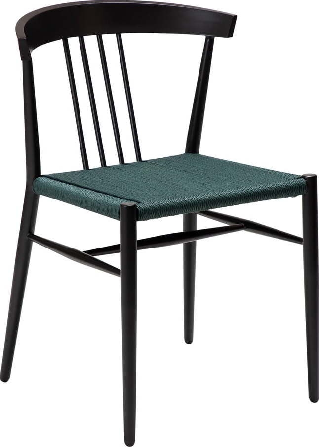 Černo-tyrkysová jídelní židle Sava –