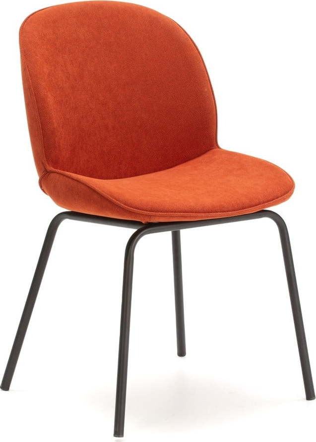 Oranžové jídelní židle v sadě 2